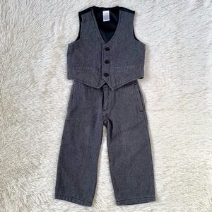 Gymboree•Dark Gray Tweed Vest/Pants Set•Size 2T